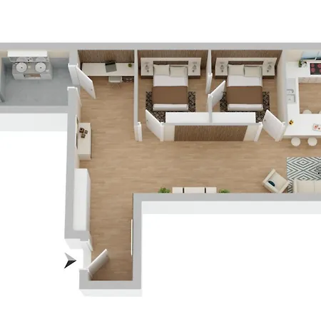 Direkt Am Karlsplatz - Stachus 70 Qm Mit 2 Schlafzimmer Mila Apartment *